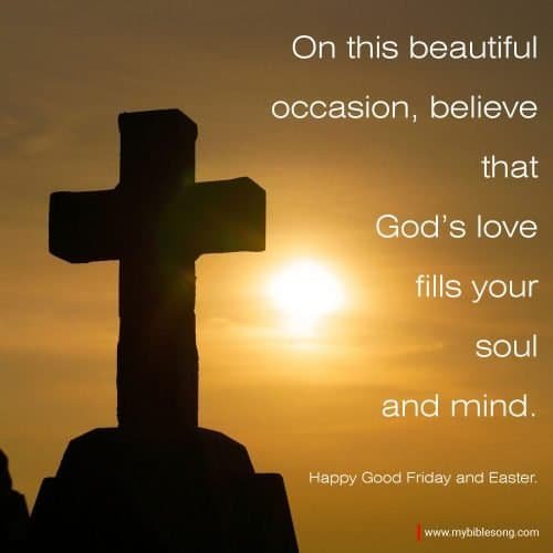 Belief, God's love, soul, mind, Good Friday, Easter, Christian faith, spiritual inspiration, religious song, Bible song, uplifting message, Christian worship, faith-based music, Easter celebration.