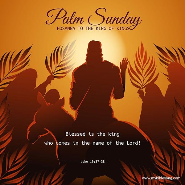 Blessed is the king who comes in the name of the Lord!