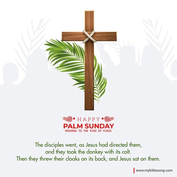 Palm Sunday Greetings Images with Bible Scriptures