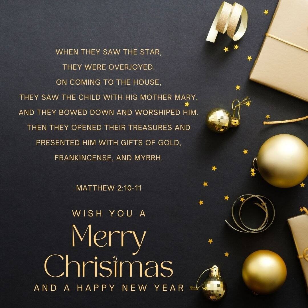 Matthew 2:10-11 When they saw the star, they were overjoyed. On coming to the house, they saw the child with his mother Mary, and they bowed down and worshiped him.