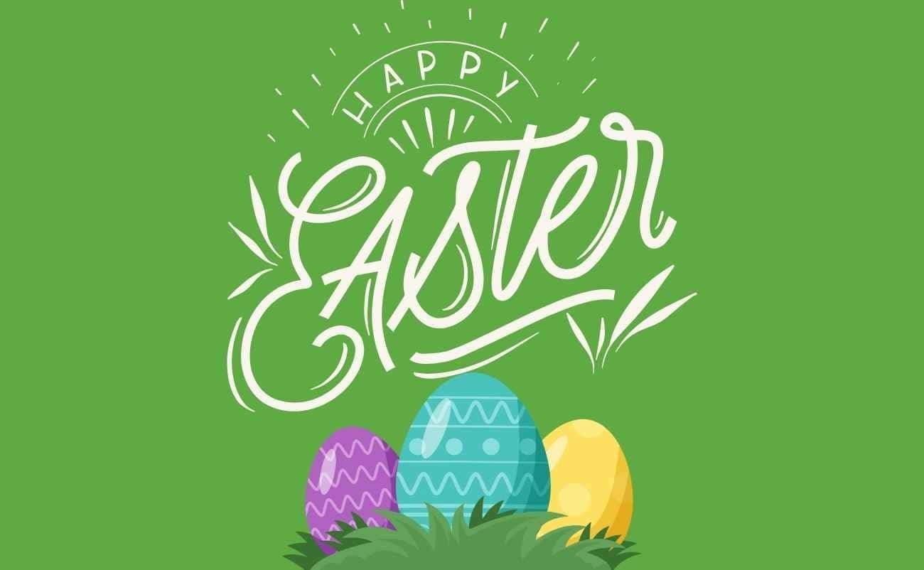 Celebrate a Joyful Easter : Happy Easter Wishes Images and Quotes with Bible Verses My Bible Song 2026 Easter eggs with "Happy Easter" message, colorful and festive greetings for celebrating Easter and sharing faith through music and songs from the Bible.
