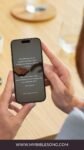 Inspiring Bible verse on smartphone screen with prayerful message about God's comfort and support, perfect for faith-based encouragement and spiritual growth.