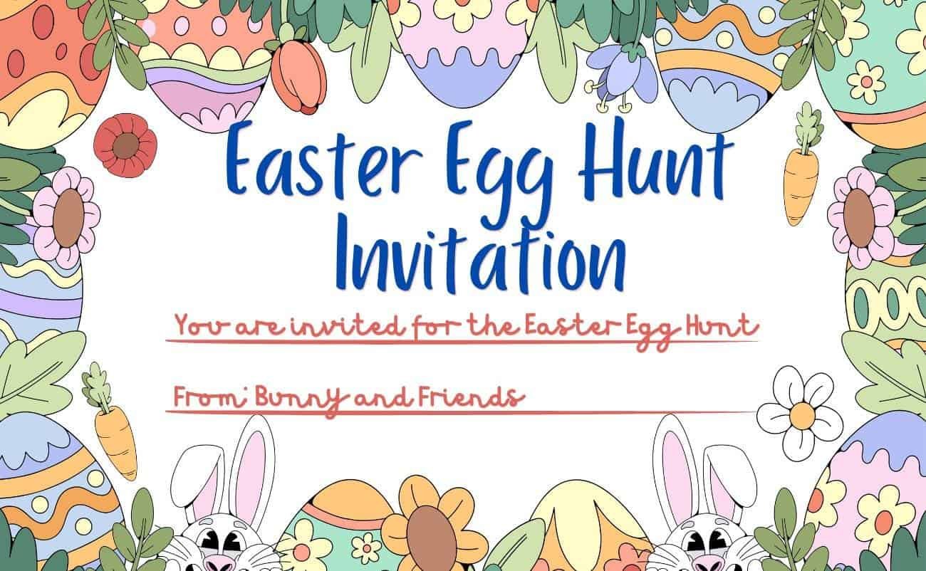 The Ultimate Guide to Hosting a Memorable Printable Easter Egg Hunt My Bible Song 2026 Easter Egg Hunt Invitation Templates