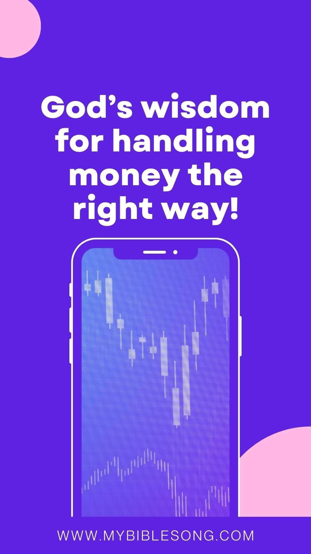 Stock market and financial growth app promoting biblical wisdom for handling money.