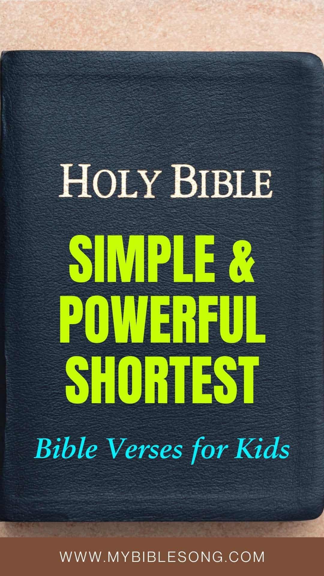 100 Shortest Bible Verses Every Kid Can Remember