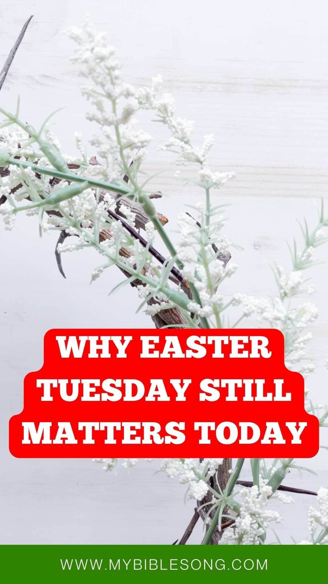 Easter Sunday message with floral background emphasizing faith and resurrection significance.