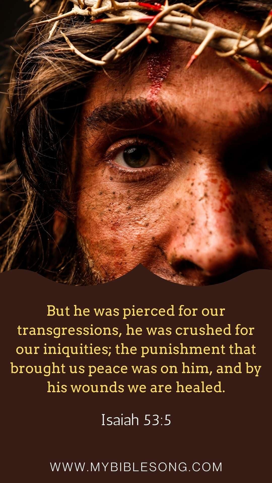 30 Good Friday Wishes Scripture: Beautiful Images and Inspiring Quotes to Share My Bible Song 2026 Isaiah 53-5 But he was pierced for our transgressions he was crushed for our iniquities