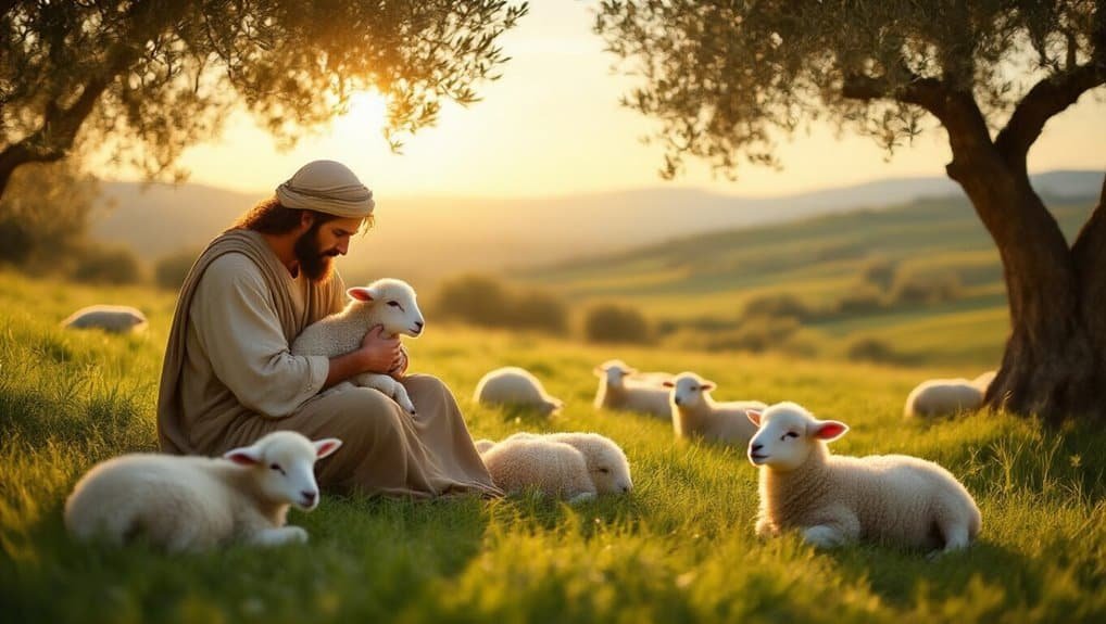 shepherd lamb guiding eternal life