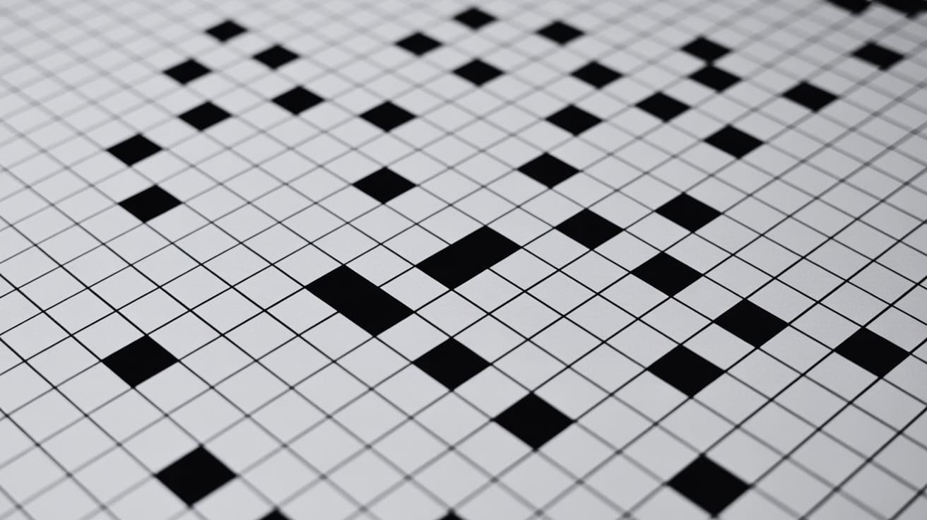 Black and white crossword puzzle grid with a motivational message.