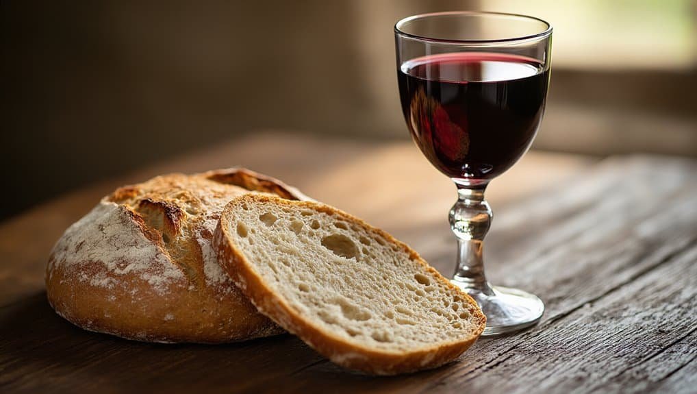 Holy Communion Bread and Wine Meaning and Symbolism My Bible Song 2026 bread and wine sacramental origins