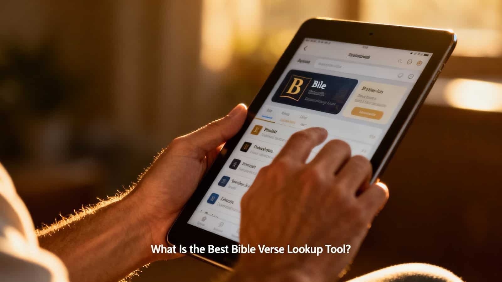 Online Bible app on smartphone for Bible verse lookup, featuring verse search, scripture analysis, and Christian song lyrics, perfect for Bible study and prayer.