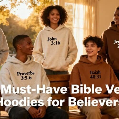 Philippians 4:13, John 3:16, Jeremiah 29:11, Proverbs 3:5-6, Isaiah 40:31 - Inspirational Bible verse hoodies for believers, promoting faith and spirituality through comfortable Christian apparel. Perfect gift for faith-centered youth and adults.