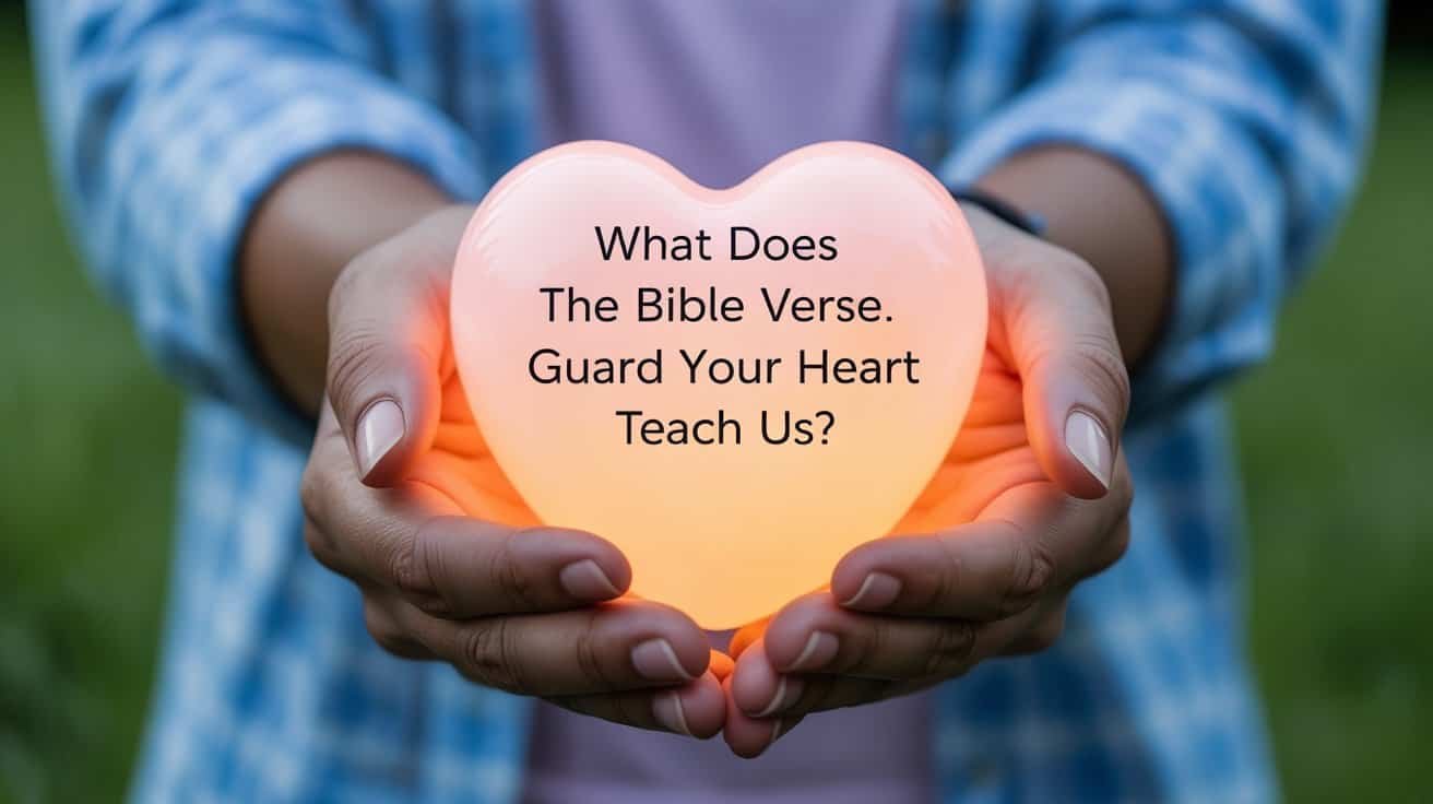 Bible verse heart light; biblical teachings about heart and faith; inspirational Christian message; spiritual reflection with Bible verses for guidance.