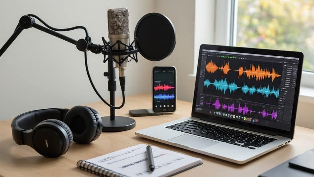 Best Learn To Sing Software: Features, Pricing, and Results My Bible Song 2026 Professional audio recording setup with microphone, headphones, and editing software for creating My Bible Song digital music and worship content.