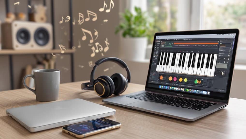 Best Learn To Sing Software: Features, Pricing, and Results My Bible Song 2026 Creativity with digital music production, keyboard piano, and audio editing in a modern home studio for inspiring Christian music and Bible song worship.