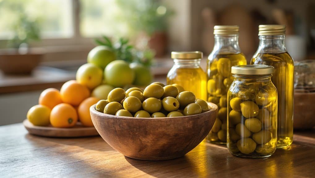 12 Scriptures on Saving Money to Help You Plan and Prosper My Bible Song 2026 Vibrant jar of olives and fresh fruits on a wooden table with natural sunlight, representing healthy food, Bible-inspired themes, and spiritual nourishment from My Bible Song.