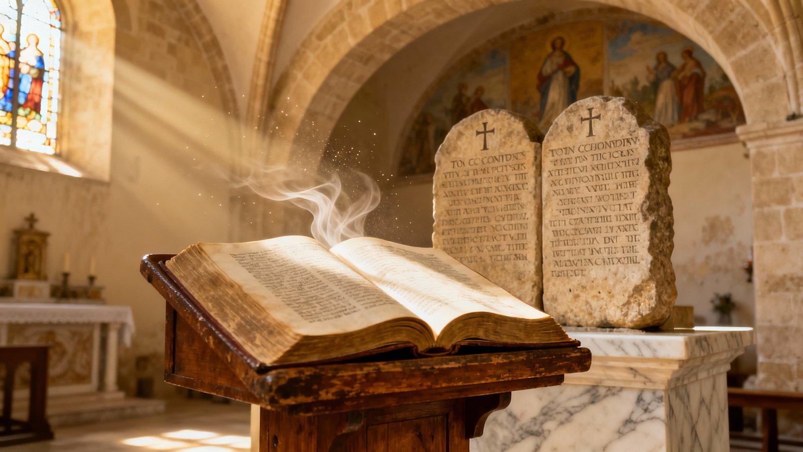 ten commandments quoted and applied