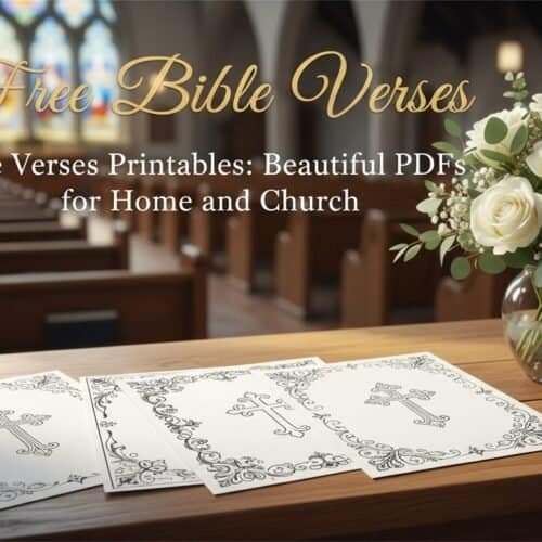 Beautiful printable Bible verses PDFs for home and church, perfect for devotional walls or religious gatherings, with elegant design and spiritual inspiration.