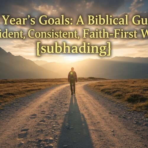 A person walking on a mountain trail at sunset for spiritual growth and faith.