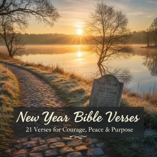 Serene sunrise over a calm river with a pathway and trees, illustrating peaceful reflection for new beginnings and spiritual inspiration.