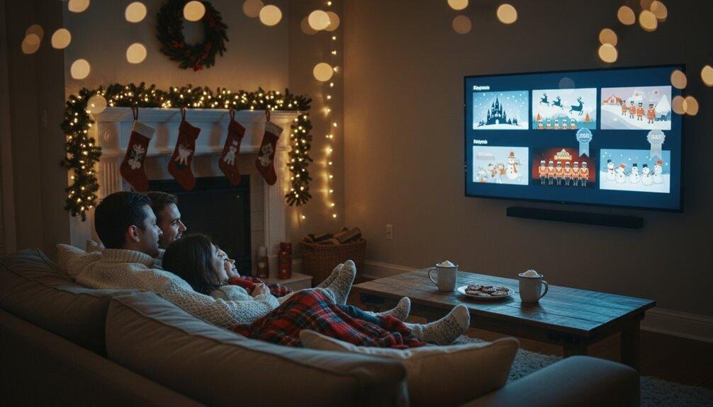 The Best Christmas Movies on Disney Plus Right Now, From Classics to 2025 Premieres My Bible Song 2026 A family enjoys watching a Bible-based animated Christmas movie together in a cozy, decorated living room during the holiday season, creating meaningful family memories through faith-centered entertainment.