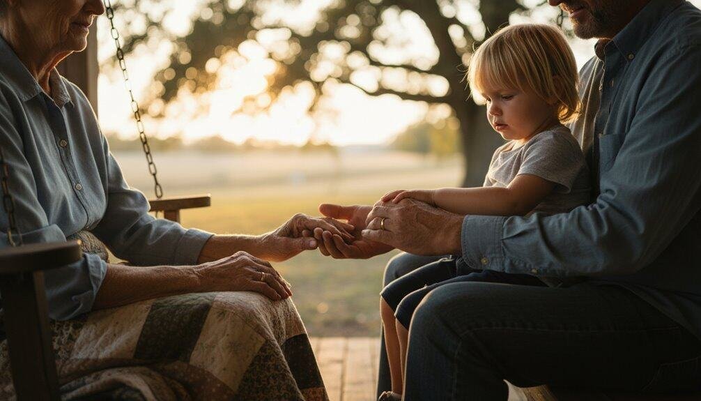 Hope and comfort with biblical songs and family devotion.