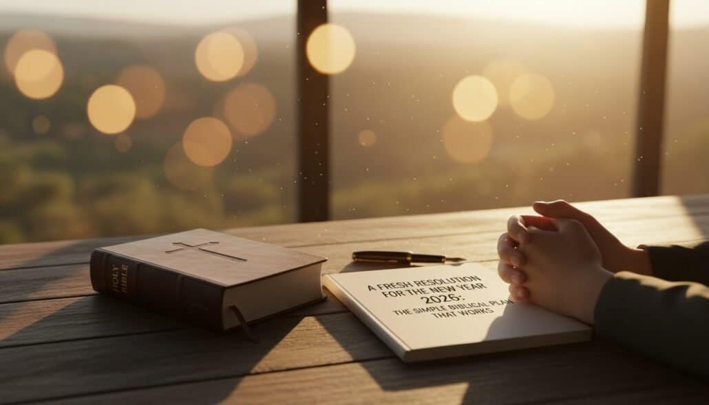 Bible and Prayer Reflection for a Fresh Religious Start.