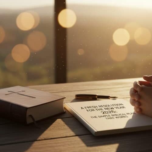 Bible and Prayer Reflection for a Fresh Religious Start.