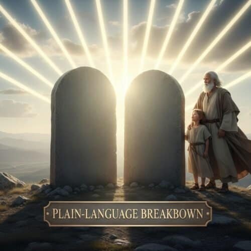 Ten Commandments Meaning Plain-Language Breakdown My Bible Song 2026 God's love and salvation through Jesus Christ.
