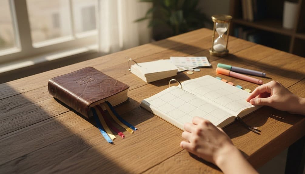 Personal Bible study journal for faith inspiration and daily devotionals.