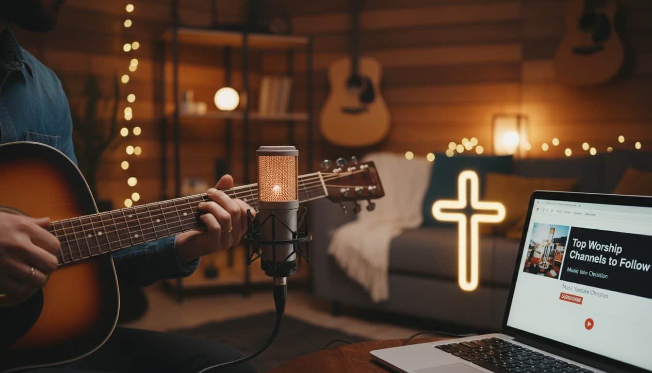 Bible songs for spiritual growth and Christian worship, featuring guitar and music online, ideal for church services, prayer, and devotion.