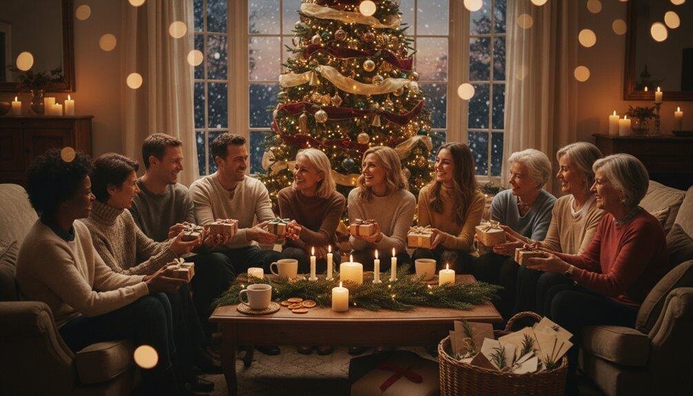 How to Wish Someone a Merry Christmas: Warm, Friendly Christmas Wishes: 23 Message Ideas for Friends, Family, and Neighbors My Bible Song 2026 Joyful family gathering during Christmas at home with decorated tree, candles, and wrapped presents all around.