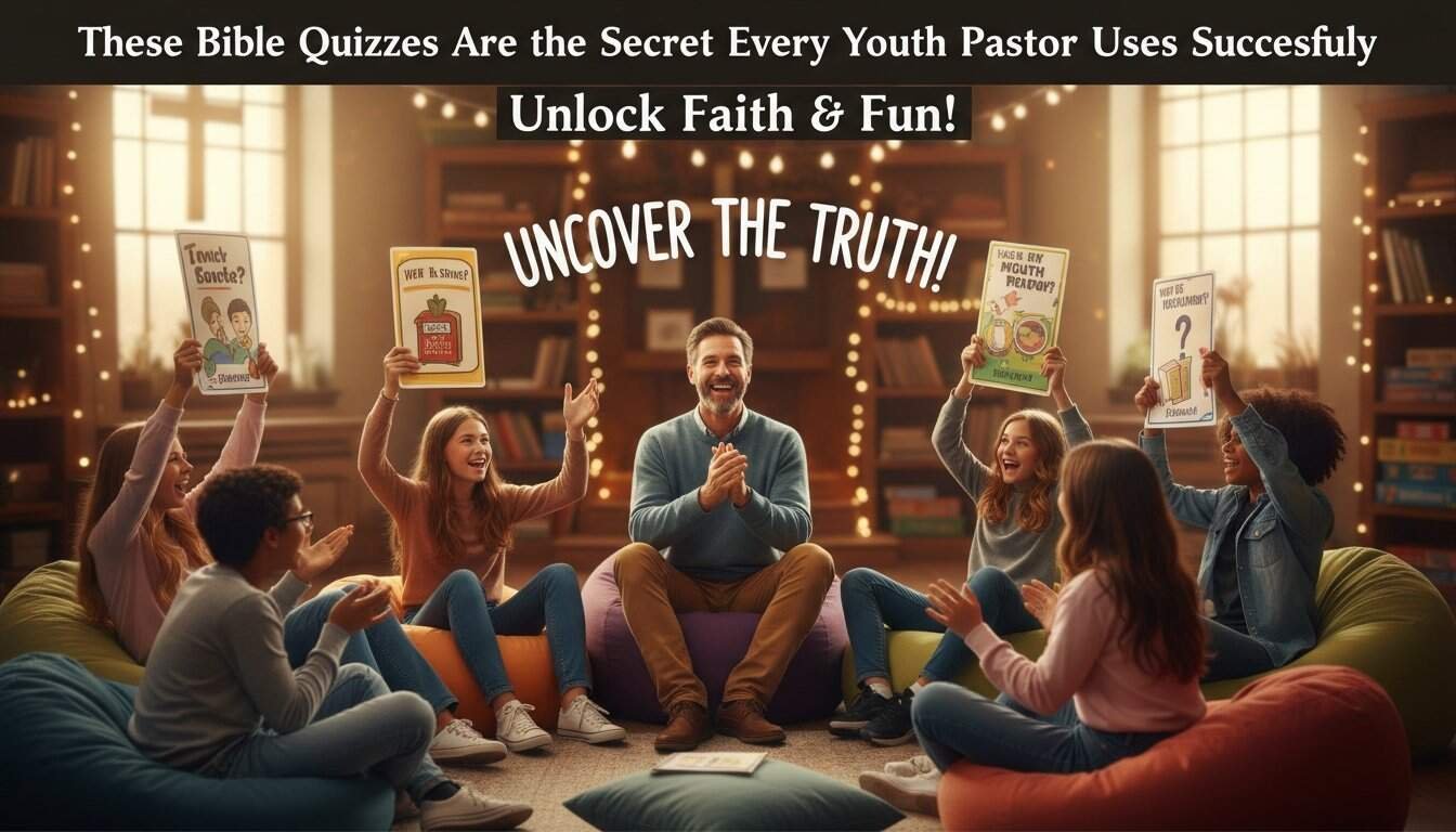 Engaging Bible quizzes for youth, designed to unlock faith and fun. Perfect for Sunday school or youth group activities. Explore biblical truths through interactive game sessions.