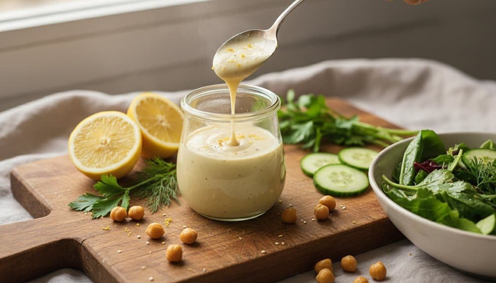 creamy lemon tahini daniel fast dressing