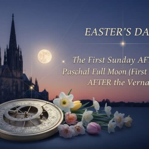 Why Easter's Date Changes Every Year (The Ancient Formula Revealed) My Bible Song 2026 Full moon, calendar, church, flowers, Easter, Christian, celebration, religious, Bible, lunar, full moon, spiritual, prayer, Easter Sunday, faith, sacred, devotion, church service, event, Christian holiday, biblical, religious observance, religious calendar.