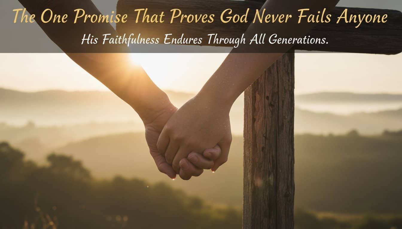 Hand in hand with God in faith and love.