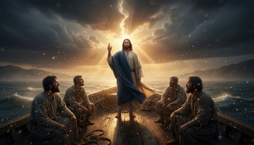 jesus tames furious sea reveals deity