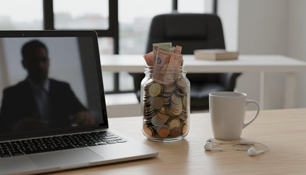 Optimized for keywords: finances, savings, office essentials, productivity, working environment.