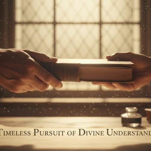 Close-up of two hands exchanging a Bible in a warm, inviting light, symbolizing faith and sharing God's word, perfect for children's religious education.