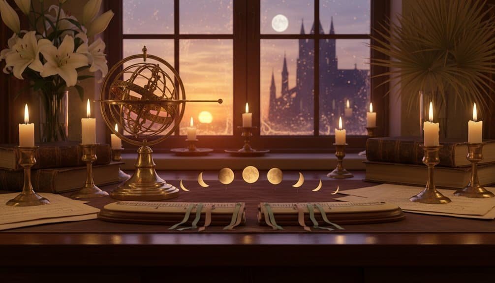 The Secret Moon Formula That Decides Easter's Date Every Year My Bible Song 2026 Beautiful indoor scene with candles, Bible, and moon phases for prayer and reflection. Perfect for spiritual growth, Christian worship, and Bible songs.