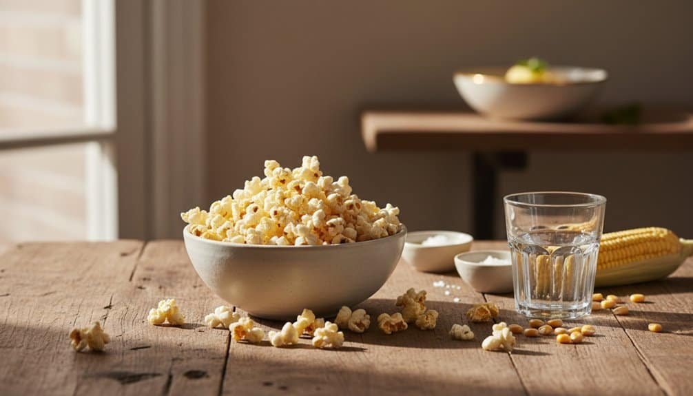 Delicious popcorn snacks, perfect for Bible study or relaxing moments, emphasizing comfort foods and family gatherings related to faith and fellowship.