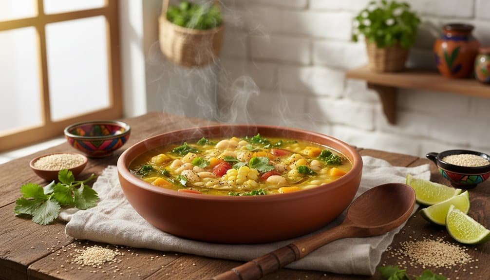 10 Daniel Fast Menu Ideas Chefs Swear by for Energy, Clarity, and Cravings Control My Bible Song 2026 Fresh homemade vegetable soup in a rustic ceramic bowl, garnished with herbs. Perfect for a wholesome meal, capturing the comfort and warmth of homemade cooking.