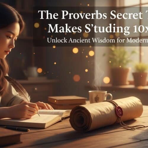 Proverbs wisdom for modern learning, unlocking ancient secrets that make studying easier, especially for God's word and Bible comprehension.