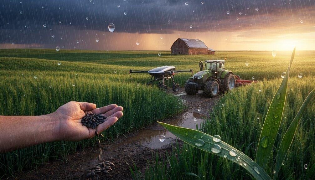 rain and snow accomplish agricultural purpose