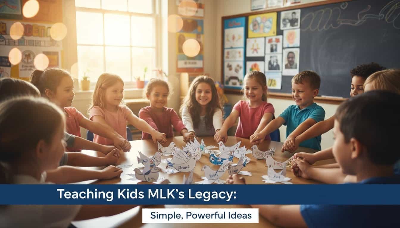 Vibrant classroom with kids participating in a Bible song activity, promoting faith and teaching Bible legacy.