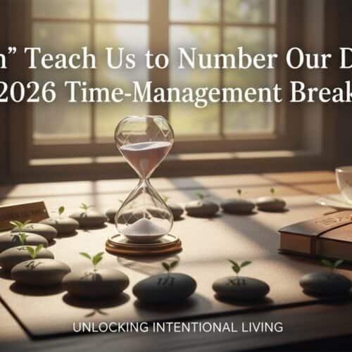 Optimized ALT tag for time-management in spiritual living, Biblical principles, and productivity.