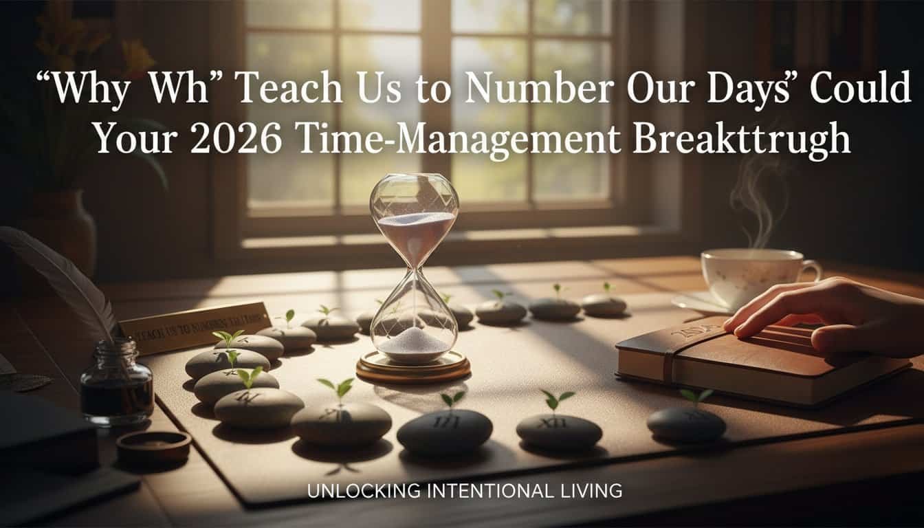 Optimized ALT tag for time-management in spiritual living, Biblical principles, and productivity.