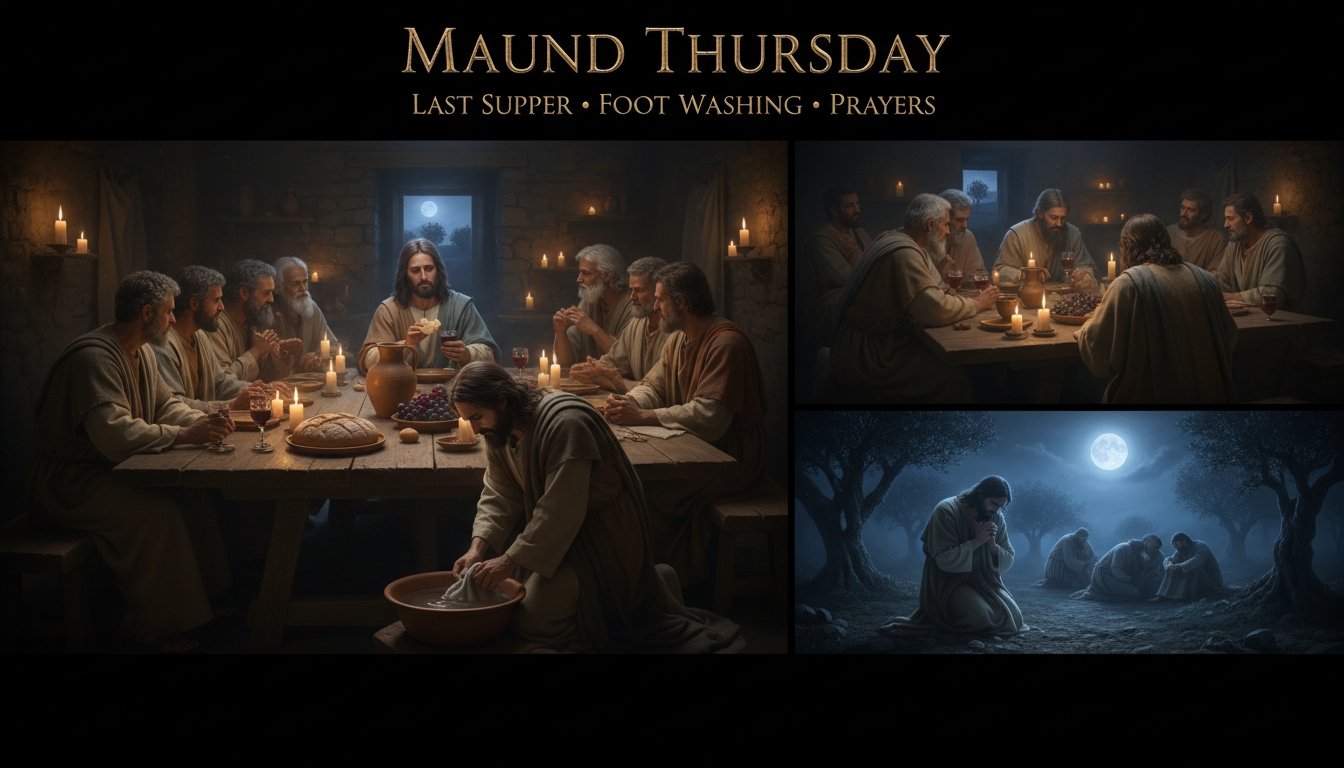 last supper foot washing prayers