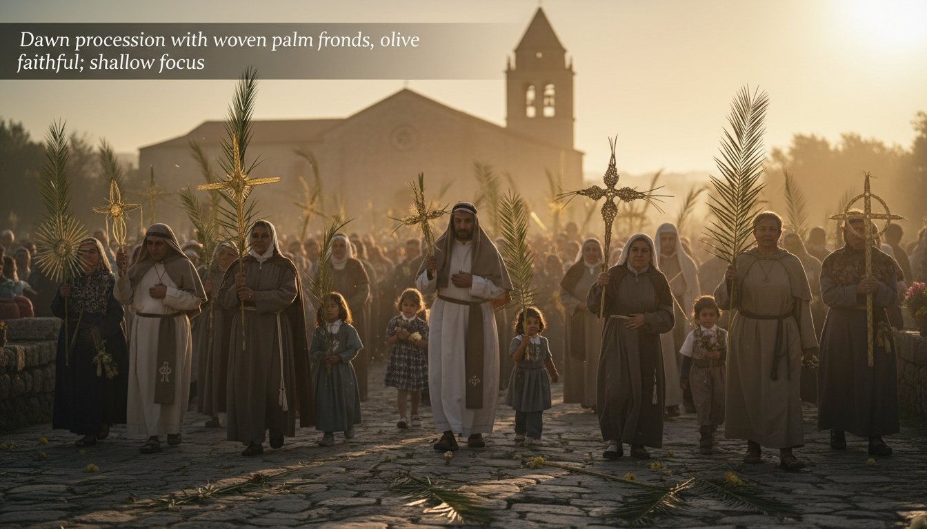 palm sunday 2026 date traditions timeline