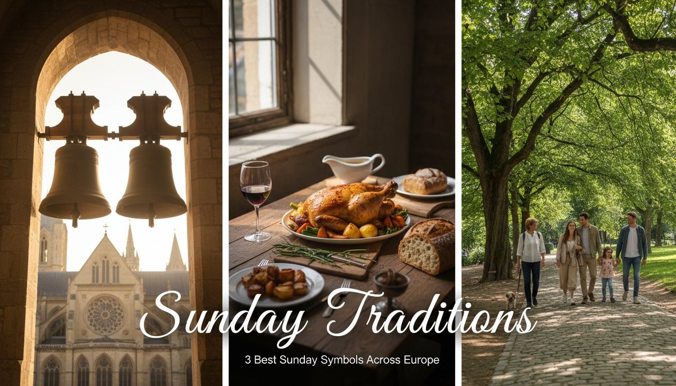 three sunday symbols across europe